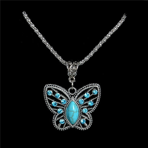 Butterfly Women Stone Necklace