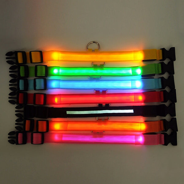 Nylon LED Pet Dog Collar