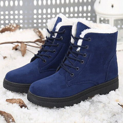 Snow boots winter ankle boots women shoes plus size shoes 2017 fashion heels winter boots fashion shoes