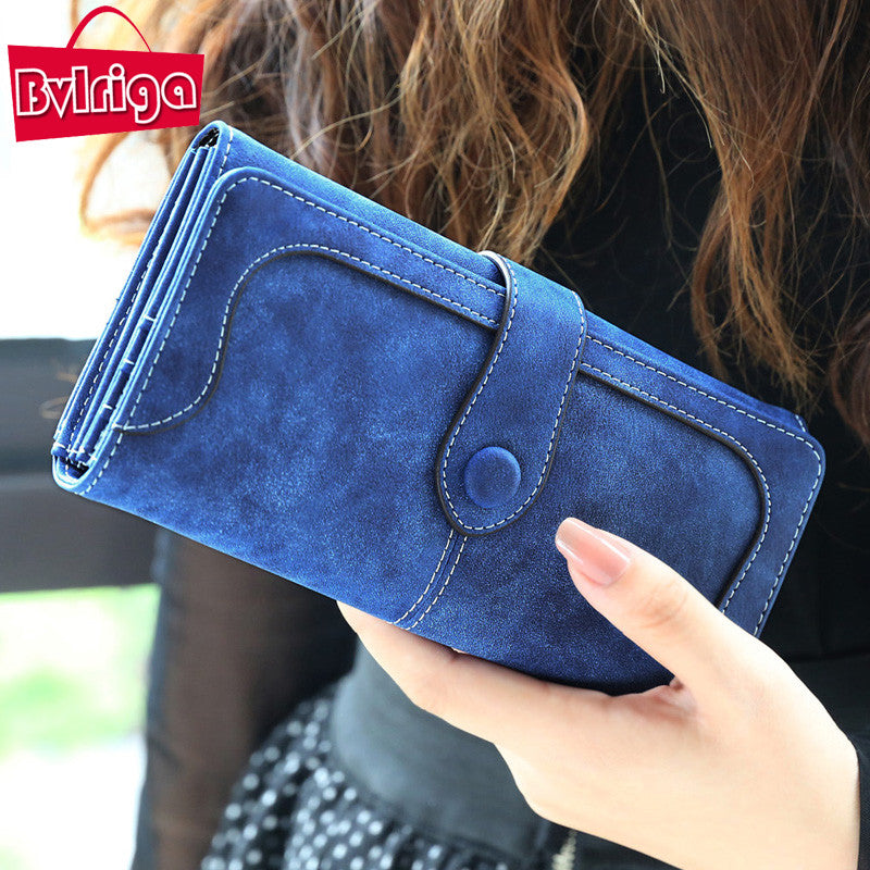 BVLRIGA Nubuck leather wallet women luxury brand coin purse bag female –  AshArsa Shop