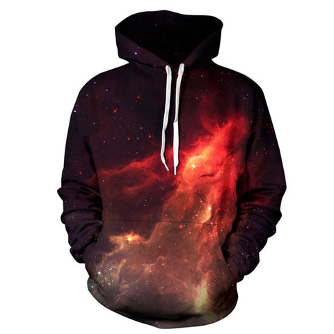 2017 Couples Hoodies With Hood Interstellar 3D Printed Sweatshirt Women Men Casual Hooded Pullovers Streetwear