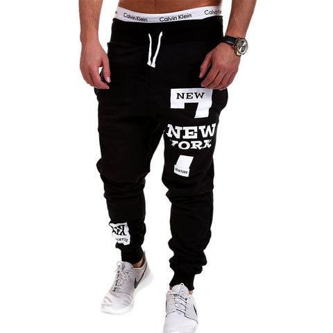 Mens Joggers 2017 Brand Male Trousers Men Pants Casual  Pants Sweatpants Jogger Black XXXL KDBB