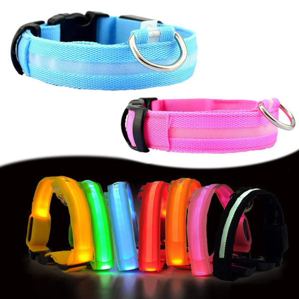 Nylon LED Pet Dog Collar