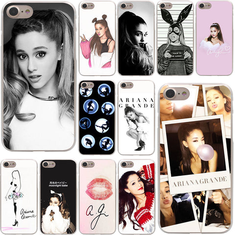 Cat Ar Ariana Grande Hard Case Transparent for iPhone 7 7 Plus 6 6s Plus 5 5S SE 5C 4 4S