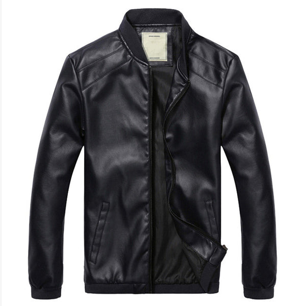 2017 New Arrival Leather Jackets Men's jacket male Outwear Men's Coats Spring & Autumn PU Jacket De Couro Coat Plus Size M-4XL