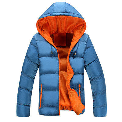 4XL Men Winter Casual New Hooded Thick Padded Jacket Zipper Slim Men And Women Coats Men Parka Outwear Warm, EDA020