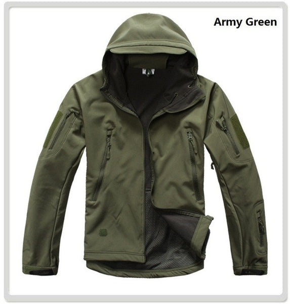 Lurker Shark Skin Softshell V4 Military Tactical Jacket Men Waterproof Windproof Warm Coat Camouflage Hooded Camo Army Clothing