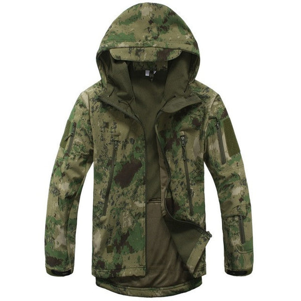 Lurker Shark Skin Softshell V4 Military Tactical Jacket Men Waterproof Windproof Warm Coat Camouflage Hooded Camo Army Clothing