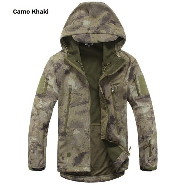 Lurker Shark Skin Softshell V4 Military Tactical Jacket Men Waterproof Windproof Warm Coat Camouflage Hooded Camo Army Clothing