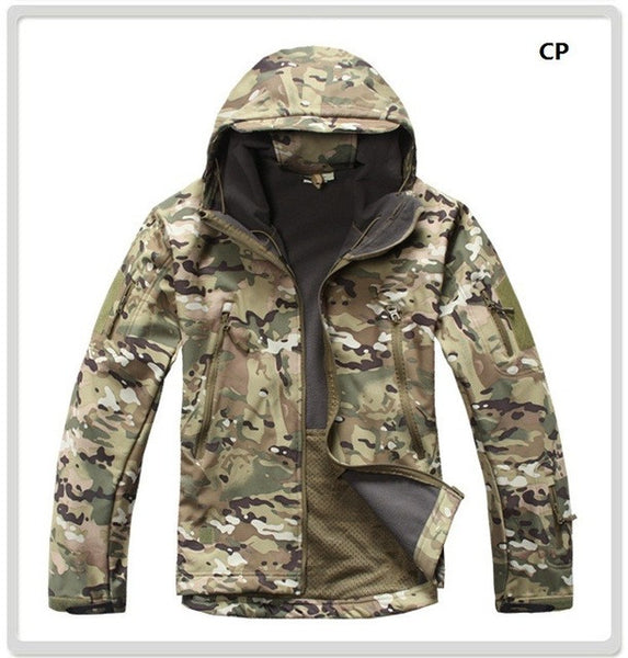 Lurker Shark Skin Softshell V4 Military Tactical Jacket Men Waterproof Windproof Warm Coat Camouflage Hooded Camo Army Clothing