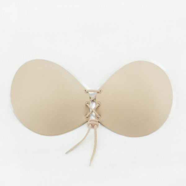Women Self Adhesive Strapless Bandage Stick Gel Silicone Push Up Invisible Bra H34