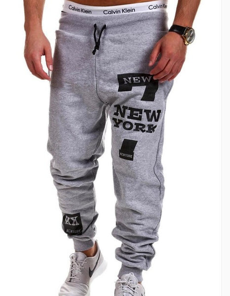 Mens Joggers 2017 Brand Male Trousers Men Pants Casual  Pants Sweatpants Jogger Black XXXL KDBB