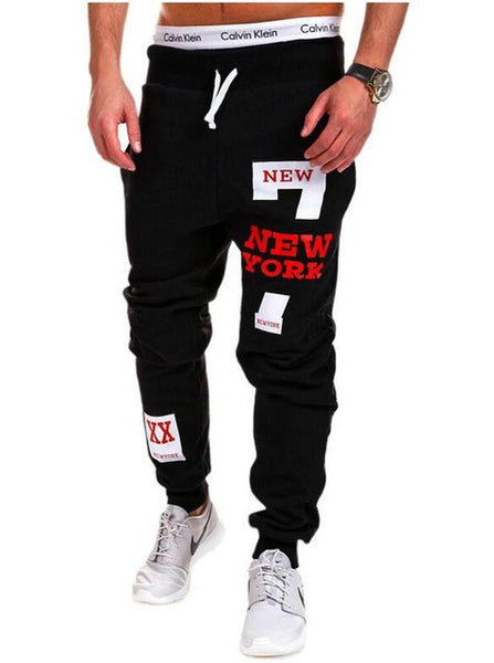 Mens Joggers 2017 Brand Male Trousers Men Pants Casual  Pants Sweatpants Jogger Black XXXL KDBB