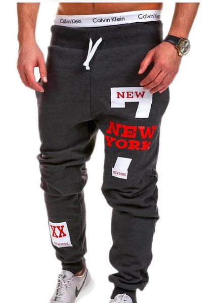 Mens Joggers 2017 Brand Male Trousers Men Pants Casual  Pants Sweatpants Jogger Black XXXL KDBB