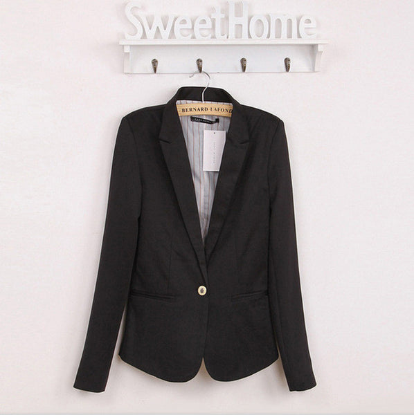 Lowest Fall Promotion  blazer women suit blazer foldable brand jacket  spandex with lining Vogue refresh blazers Free shipping