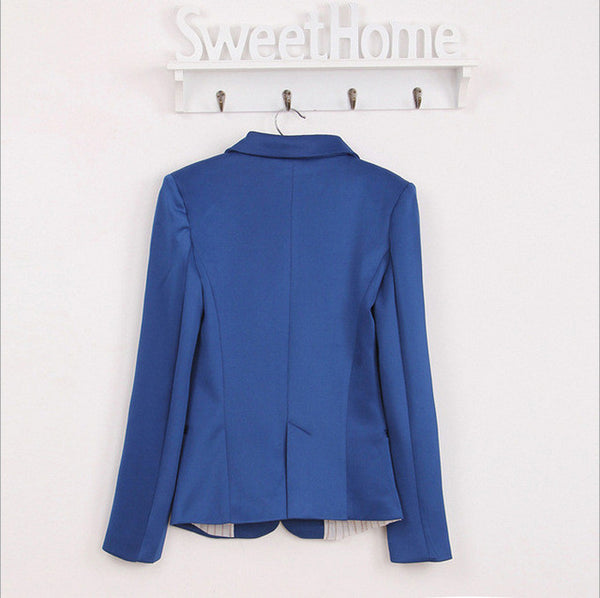 Lowest Fall Promotion  blazer women suit blazer foldable brand jacket  spandex with lining Vogue refresh blazers Free shipping