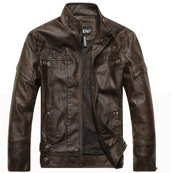 New arrive brand motorcycle leather jackets men ,men's leather jacket, jaqueta de couro masculina,mens leather jackets,men coats