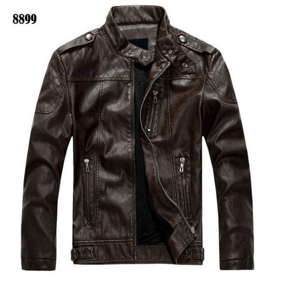 New arrive brand motorcycle leather jackets men ,men's leather jacket, jaqueta de couro masculina,mens leather jackets,men coats