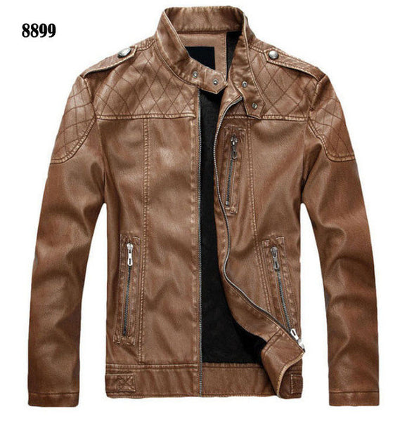 New arrive brand motorcycle leather jackets men ,men's leather jacket, jaqueta de couro masculina,mens leather jackets,men coats