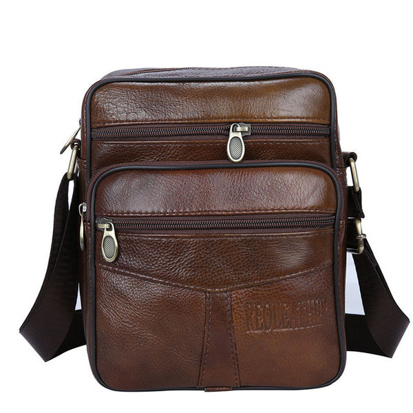 Cow Genuine Leather Messenger Bags Men Casual Travel Business Crossbody Shoulder Bag for Man Sacoche Homme Bolsa Masculina MBA19