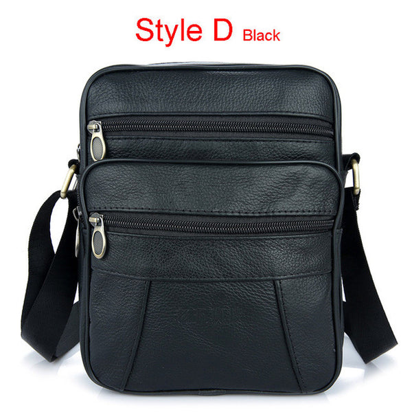 Cow Genuine Leather Messenger Bags Men Casual Travel Business Crossbody Shoulder Bag for Man Sacoche Homme Bolsa Masculina MBA19