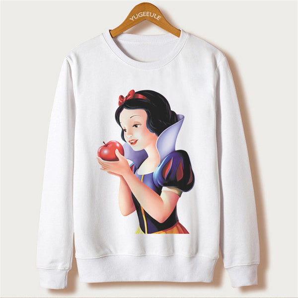 White 2017 Harajuku Design Sweatshirts Ariana Grande Print Hoodies Femme O-neck Character Sudaderas Mujer Pullovers Plus Size