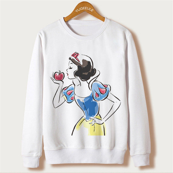 White 2017 Harajuku Design Sweatshirts Ariana Grande Print Hoodies Femme O-neck Character Sudaderas Mujer Pullovers Plus Size