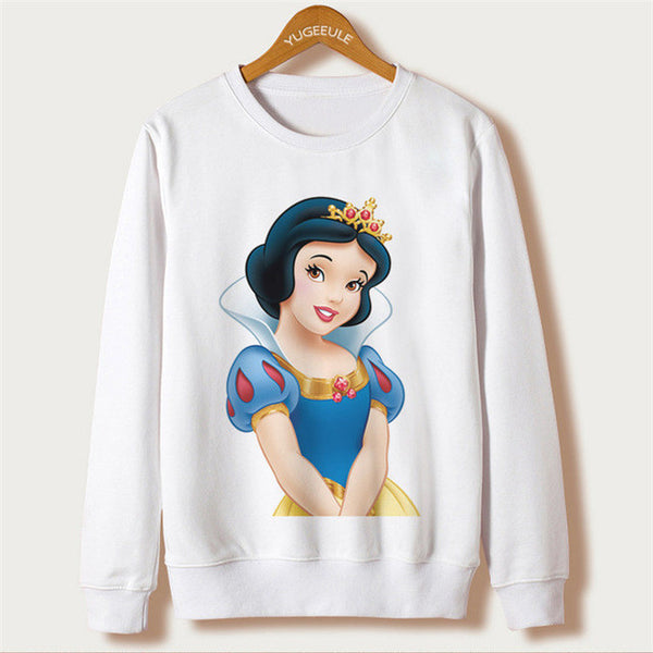 White 2017 Harajuku Design Sweatshirts Ariana Grande Print Hoodies Femme O-neck Character Sudaderas Mujer Pullovers Plus Size