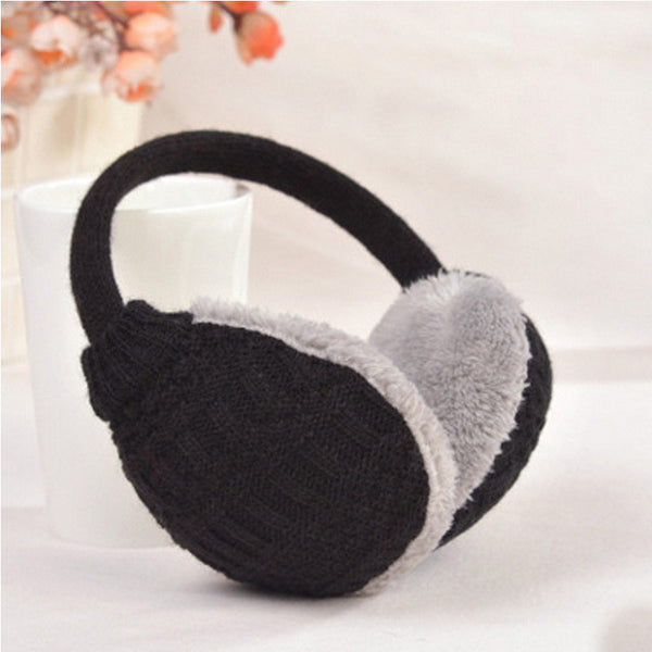 2017 New Style Winter Earmuffs For Women Warm Unisex Ear Muffs Winter Ear Cover Knitted Plush Winter Ear Warmers Free Shipping