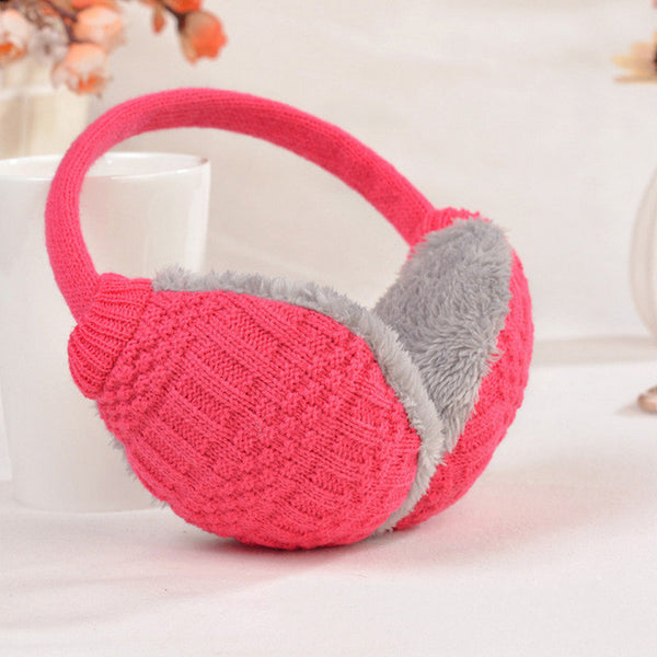 2017 New Style Winter Earmuffs For Women Warm Unisex Ear Muffs Winter Ear Cover Knitted Plush Winter Ear Warmers Free Shipping