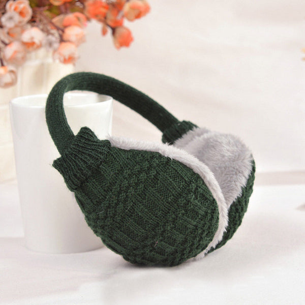 2017 New Style Winter Earmuffs For Women Warm Unisex Ear Muffs Winter Ear Cover Knitted Plush Winter Ear Warmers Free Shipping