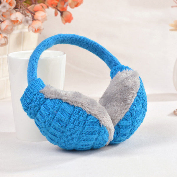 2017 New Style Winter Earmuffs For Women Warm Unisex Ear Muffs Winter Ear Cover Knitted Plush Winter Ear Warmers Free Shipping