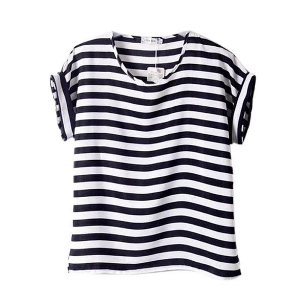 Summer Fashion O Neck Bird Printed Women Tops Colorful Short Sleeve Female T-Shirts Batwing Loose Chiffon Shirt Feminino