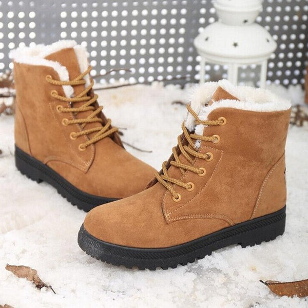 Snow boots winter ankle boots women shoes plus size shoes 2017 fashion heels winter boots fashion shoes