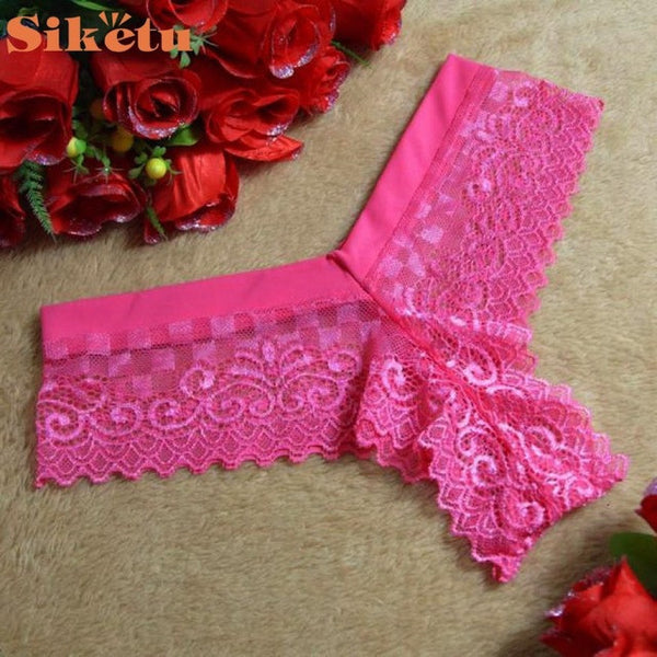 Hot Women Sexy Lace Bikinis V-string Briefs Panties Thongs G-string Lingerie Underwear Activing AU10X9