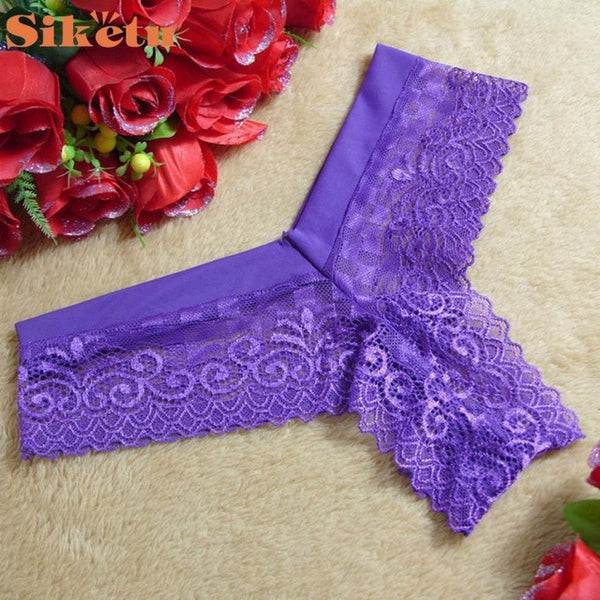 Hot Women Sexy Lace Bikinis V-string Briefs Panties Thongs G-string Lingerie Underwear Activing AU10X9
