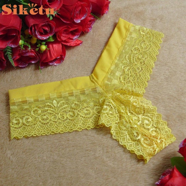 Hot Women Sexy Lace Bikinis V-string Briefs Panties Thongs G-string Lingerie Underwear Activing AU10X9