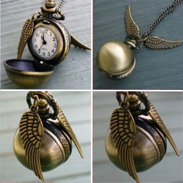 Harry Potter Round Pocket Watch Necklace