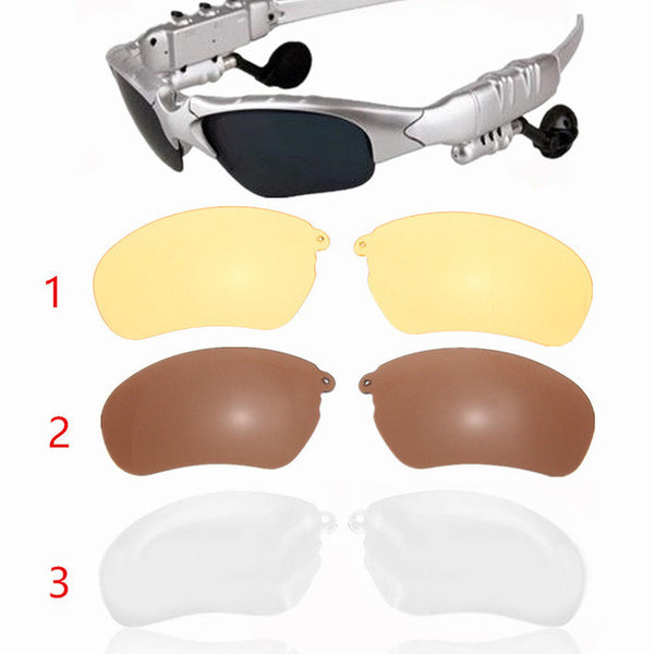 Three sets of bluetooth glasses lens  Wireless Bluetooth 4.0 Headset Telephone Driving Sunglasses/mp3  Eyes Glasses