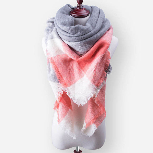 Za New Fashion Brand Winter Scarf For Women Scarf 140cm*140cm*210cm Large Luxury Women Scarf Warm Cashmere Shawls and Scarves