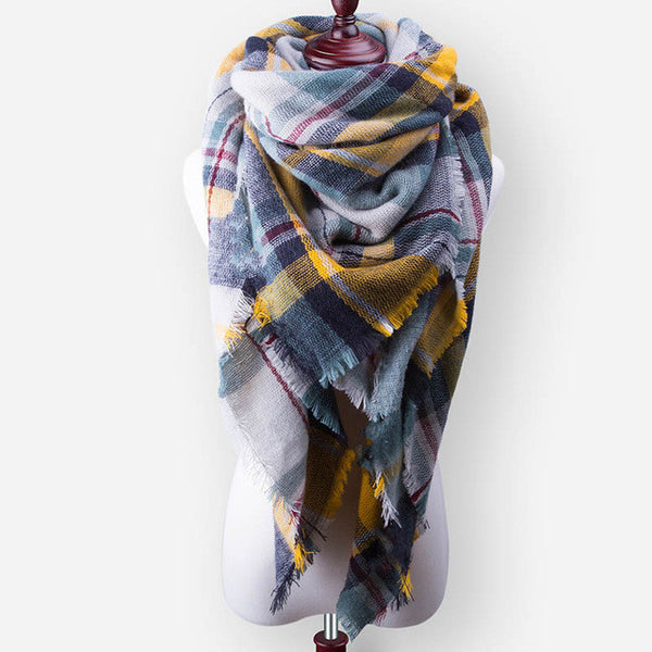 Za New Fashion Brand Winter Scarf For Women Scarf 140cm*140cm*210cm Large Luxury Women Scarf Warm Cashmere Shawls and Scarves