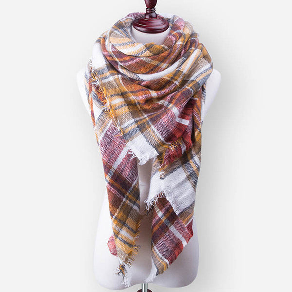 Za New Fashion Brand Winter Scarf For Women Scarf 140cm*140cm*210cm Large Luxury Women Scarf Warm Cashmere Shawls and Scarves