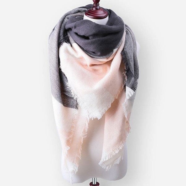 Za New Fashion Brand Winter Scarf For Women Scarf 140cm*140cm*210cm Large Luxury Women Scarf Warm Cashmere Shawls and Scarves