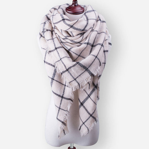 Za New Fashion Brand Winter Scarf For Women Scarf 140cm*140cm*210cm Large Luxury Women Scarf Warm Cashmere Shawls and Scarves