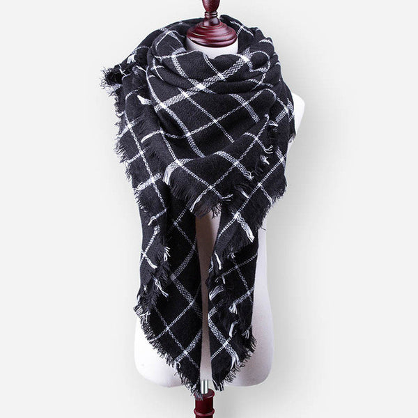 Za New Fashion Brand Winter Scarf For Women Scarf 140cm*140cm*210cm Large Luxury Women Scarf Warm Cashmere Shawls and Scarves