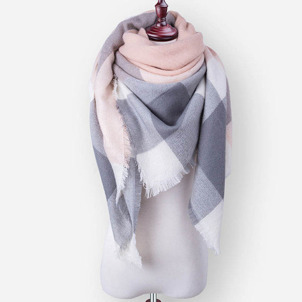 Za New Fashion Brand Winter Scarf For Women Scarf 140cm*140cm*210cm Large Luxury Women Scarf Warm Cashmere Shawls and Scarves