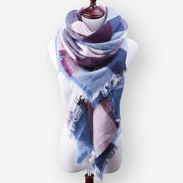 Za New Fashion Brand Winter Scarf For Women Scarf 140cm*140cm*210cm Large Luxury Women Scarf Warm Cashmere Shawls and Scarves