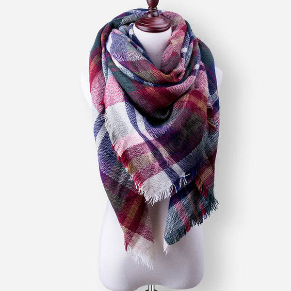 Za New Fashion Brand Winter Scarf For Women Scarf 140cm*140cm*210cm Large Luxury Women Scarf Warm Cashmere Shawls and Scarves