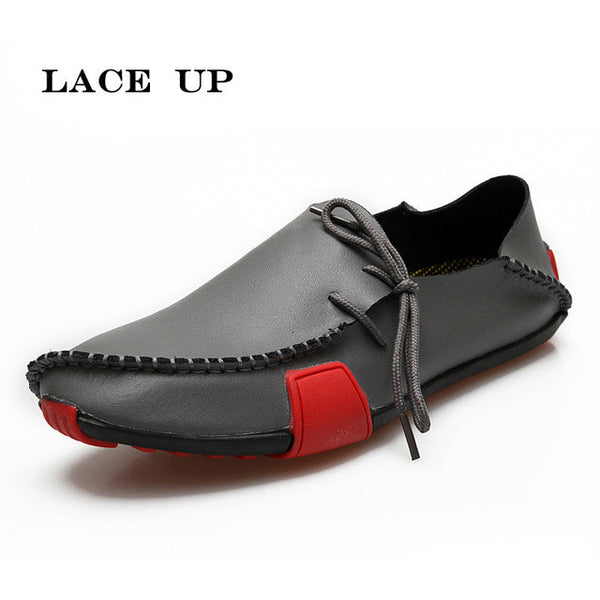 Big Size 47 Loafers Men Flats Shoes Cow Split Leather Shoes Men Moccasins 5 Colours Men Casual Shoes Zapatos Hombre