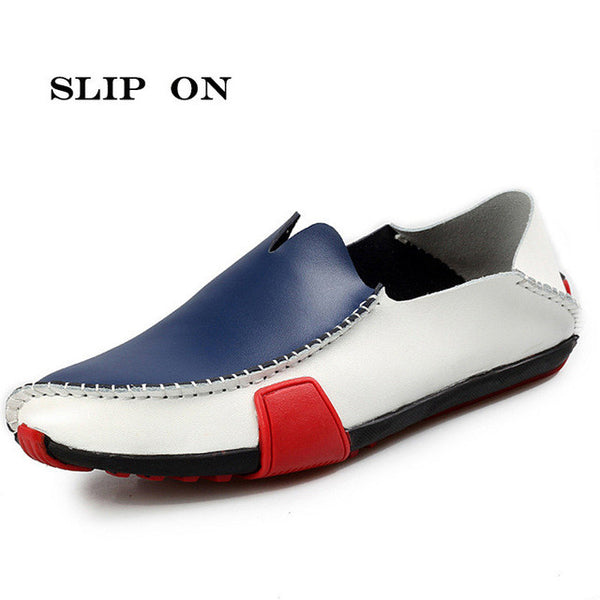 Big Size 47 Loafers Men Flats Shoes Cow Split Leather Shoes Men Moccasins 5 Colours Men Casual Shoes Zapatos Hombre